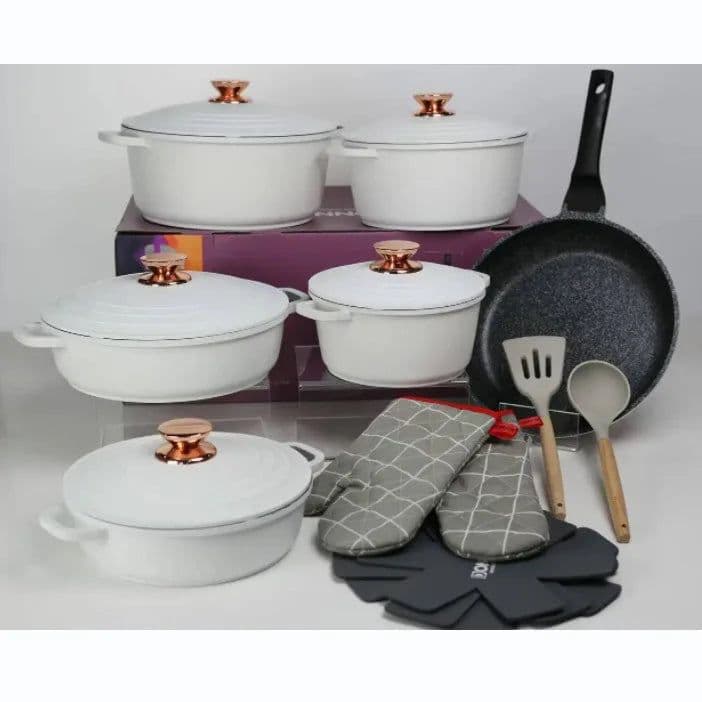 image-18-Piece Non-Stick Cookware Set with Glass Lids