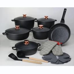 image-18-Piece Non-Stick Cookware Set with Glass Lids
