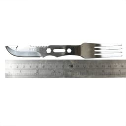 image-6 In 1 Stainless Steel Survival Gear Fork Knife Saw