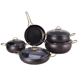 image-Beane 9-Piece Nonstick Cookware Set with Glass Lids