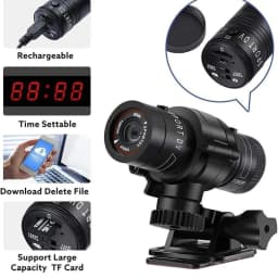 image-HLVISUS F9 1080P Sports Camera with 120° Wide Angle
