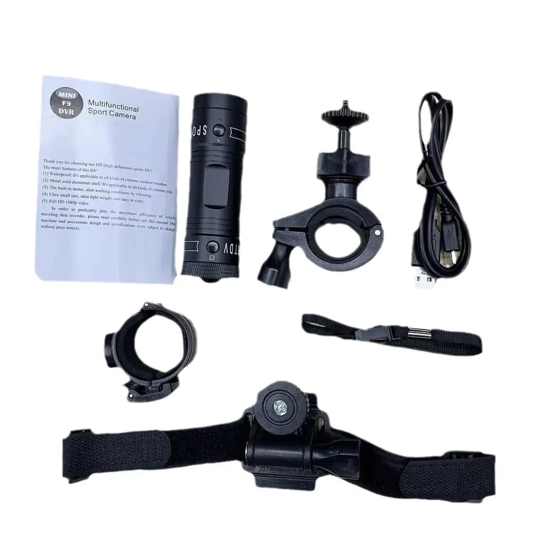 image-HLVISUS F9 1080P Sports Camera with 120° Wide Angle