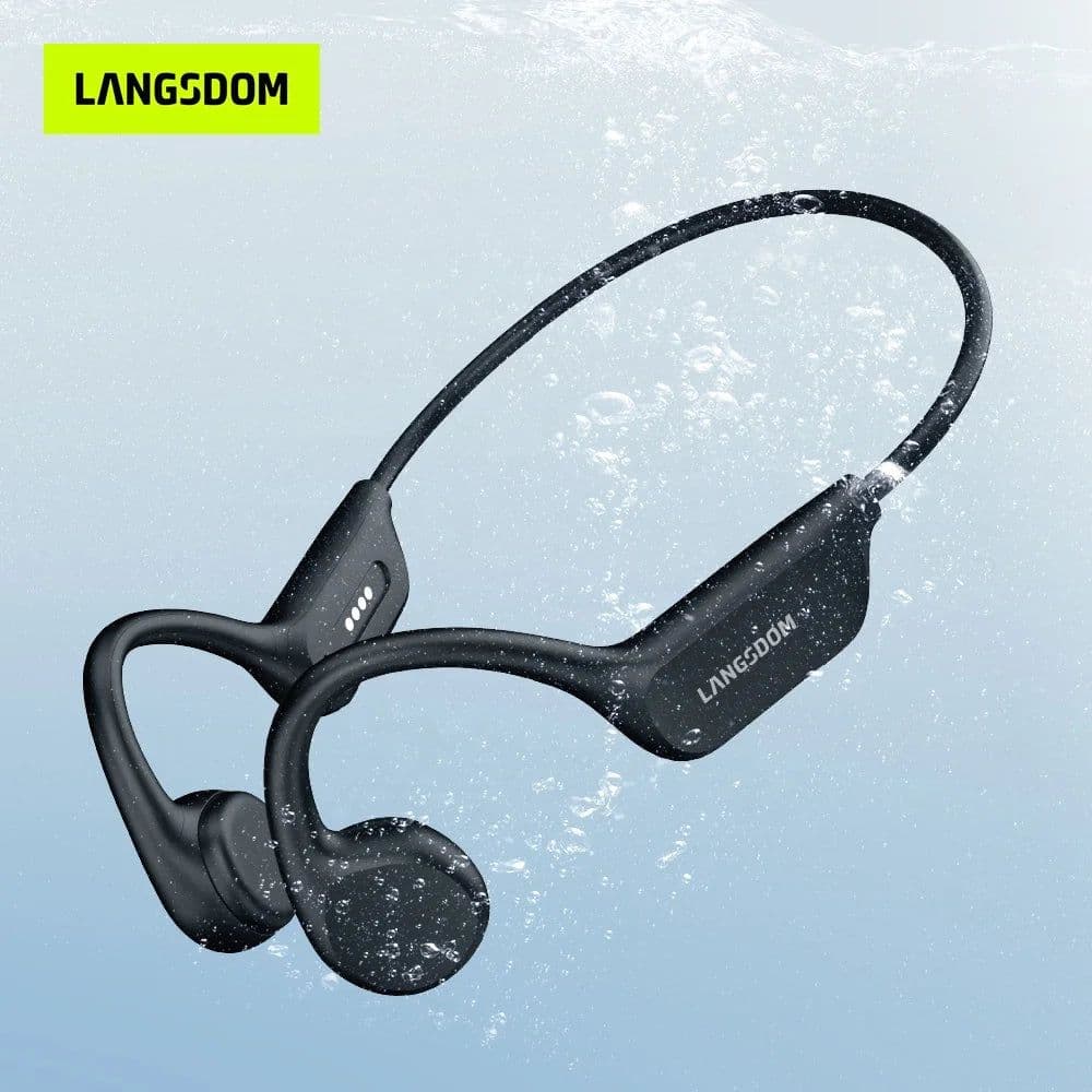 image-Langsdom BE17 IPX8 Swimming Bone Conduction Headphones