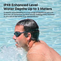 image-Langsdom BE17 IPX8 Swimming Bone Conduction Headphones