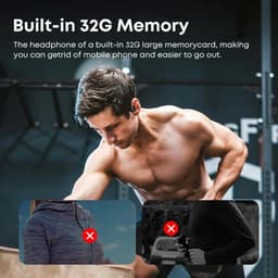 image-Langsdom BE17 IPX8 Swimming Bone Conduction Headphones