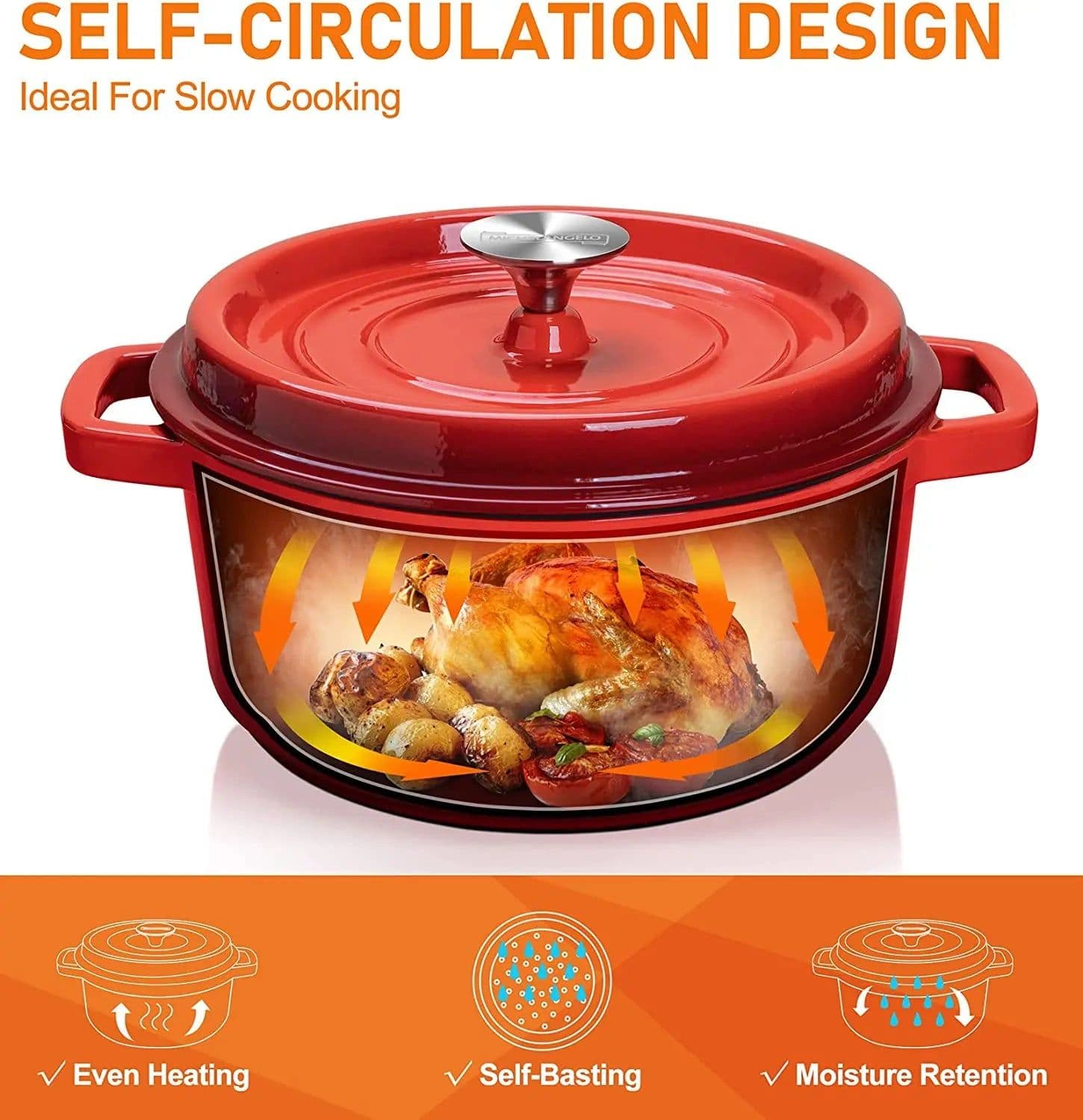image-Yusicheng Nonstick Soup Pot 5qt DOC225
