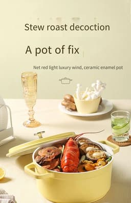 image-Yusicheng Nonstick Soup Pot 5qt DOC225