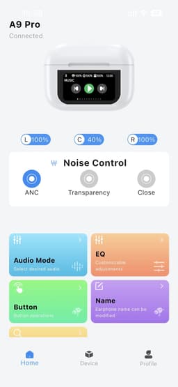 image-Kanoshine A9 Pro TWS Earbuds ANC/ENC Noise Cancelling
