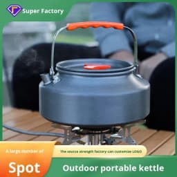 image-Anodized Aluminum Camping Kettle 1.6L - 6-12 Hours Heat Preservation