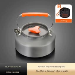 image-Anodized Aluminum Camping Kettle 1.6L - 6-12 Hours Heat Preservation