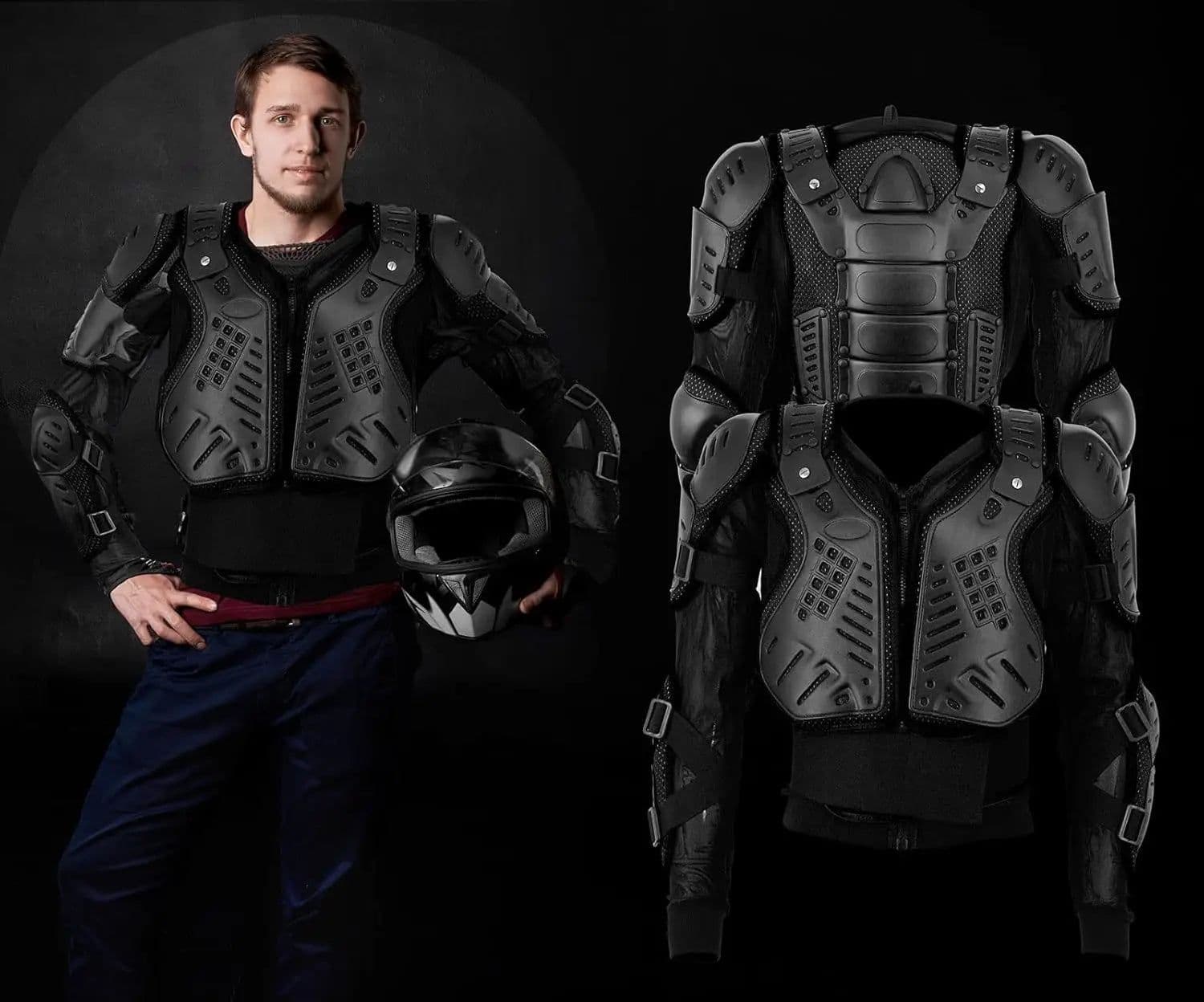 image-SMR Motorcycle Jacket with Chest Protection BA-001
