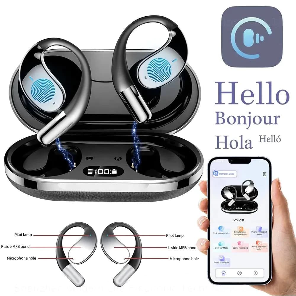 image-Q39 AI Wireless Translation Earbuds ANC
