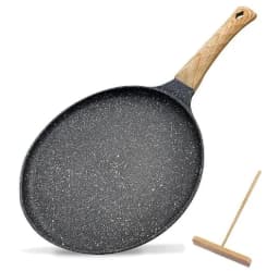 image-Medical Stone Frying Pan Steak Pot Household Egg Cakes Pancake Pan Non-Stick Pan Pizza Plate Aluminum Pot Cookware