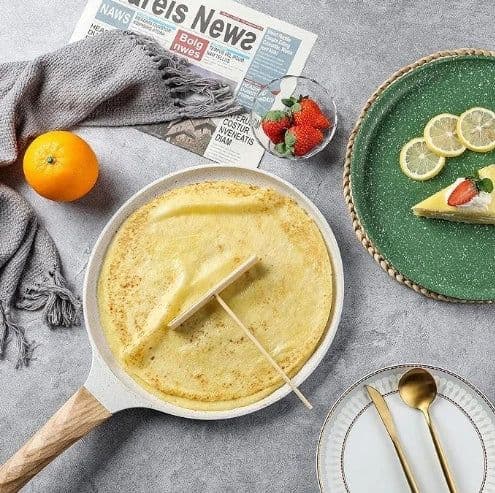 image-Medical Stone Frying Pan Steak Pot Household Egg Cakes Pancake Pan Non-Stick Pan Pizza Plate Aluminum Pot Cookware