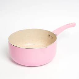 image-Aluminum Saucepan Non-stick Coating Marble Induction Base Fry Pan Milk Pots Pans Cooking Pot Kitchen Cookware
