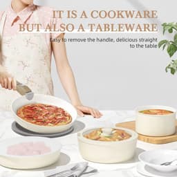 image-Hot-selling Ceramic Aluminum Cooking Pot and Pans Set Nonstick Coating Removable Handle Cookware