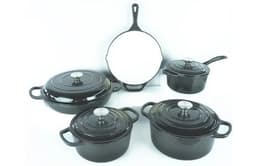 image-Beyond Cast Iron Cookware Manufacture 7 Pcs Classic Enamel Cast Iron Pots and Pans Set