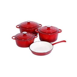 image-Beyond Cast Iron Cookware Manufacture 7 Pcs Classic Enamel Cast Iron Pots and Pans Set