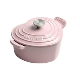image-New Heart Enamel Ceramic Casserole Dutch Oven Pot Non Stick Kitchen Cookware High Quality With Lid