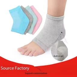 image-OEM HC001 Men Women Sports Heel Cover Non-slip SEBS Semi-pad Bionic Thickening Height Cushion Sock Sleeve