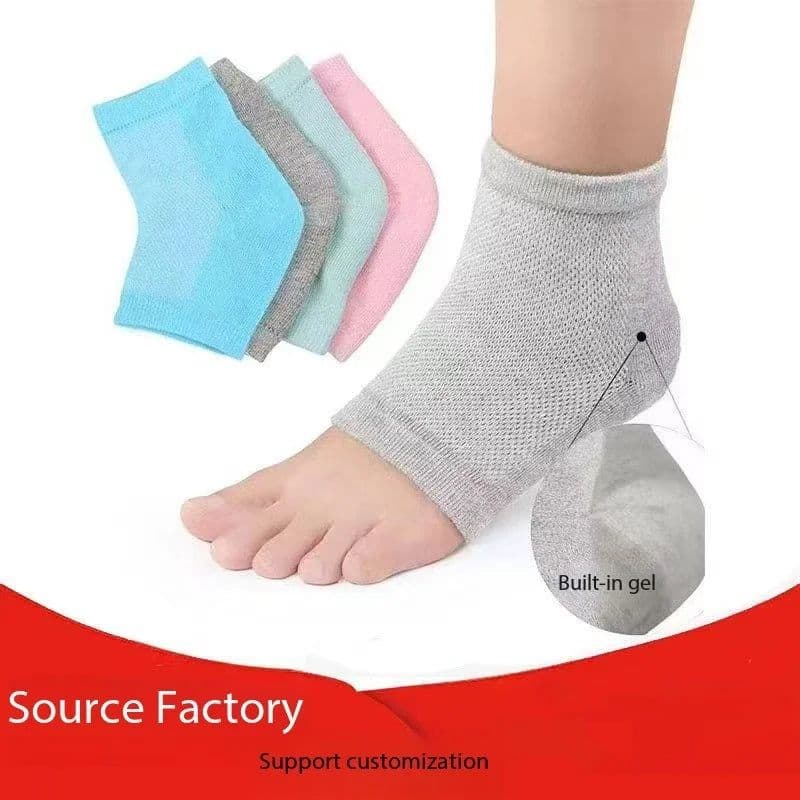 image-OEM HC001 Men Women Sports Heel Cover Non-slip SEBS Semi-pad Bionic Thickening Height Cushion Sock Sleeve