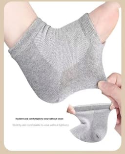 image-OEM HC001 Men Women Sports Heel Cover Non-slip SEBS Semi-pad Bionic Thickening Height Cushion Sock Sleeve
