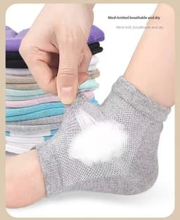 image-OEM HC001 Men Women Sports Heel Cover Non-slip SEBS Semi-pad Bionic Thickening Height Cushion Sock Sleeve