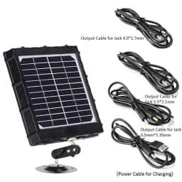 image-IP66 Waterproof Solar Panel Power Bank With Battery 8000Mah for Security Hunting Trail Camera 6V 9V 12V Solar Power Supply Kit