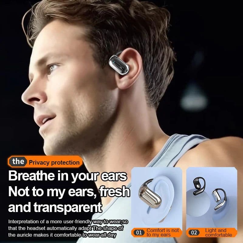 image-Top Hot Sale Q16S OWS Open Ear Headphones Touch Control Digital Display Long Life Ear Hook Earphones Wireless Earbuds for Sports