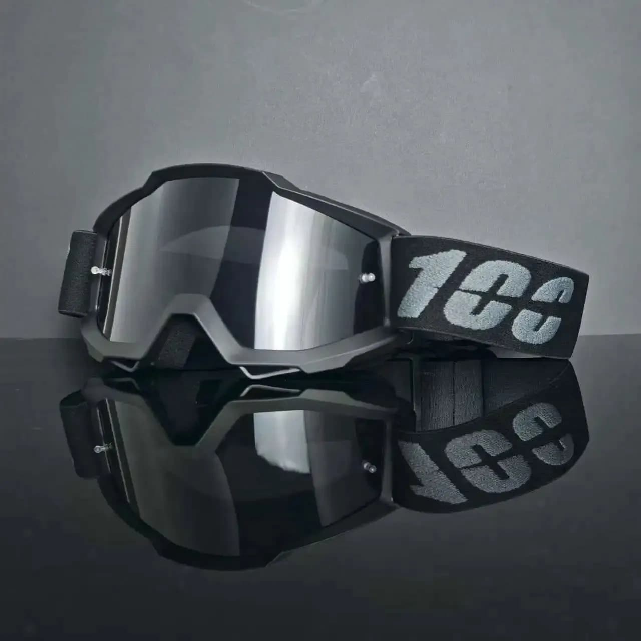 image-Factory Cross Border MX Motorcycle Helmet Goggles with Interchangeable Glasses Full Framework for Riding and Outdoor Sports