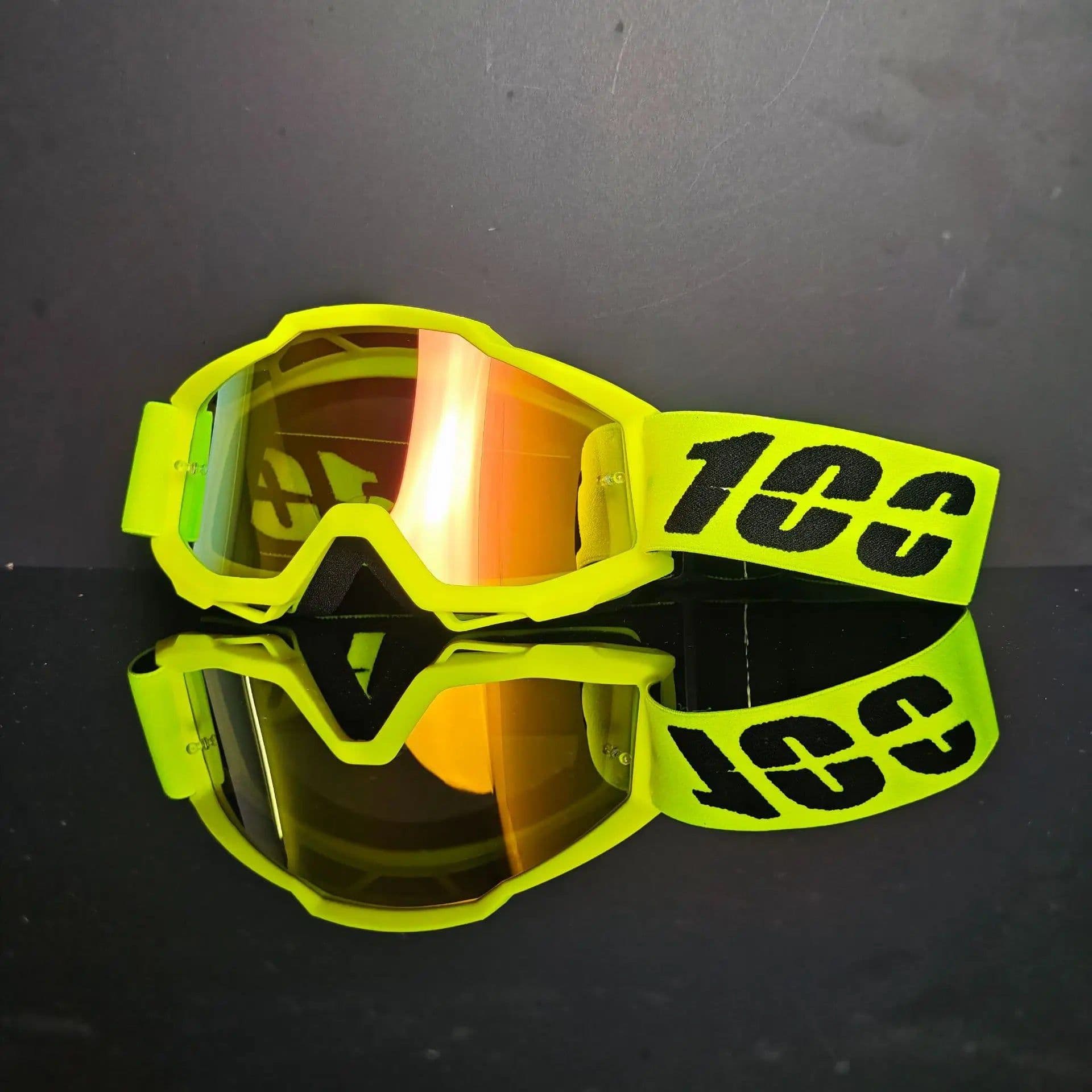 image-Factory Cross Border MX Motorcycle Helmet Goggles with Interchangeable Glasses Full Framework for Riding and Outdoor Sports