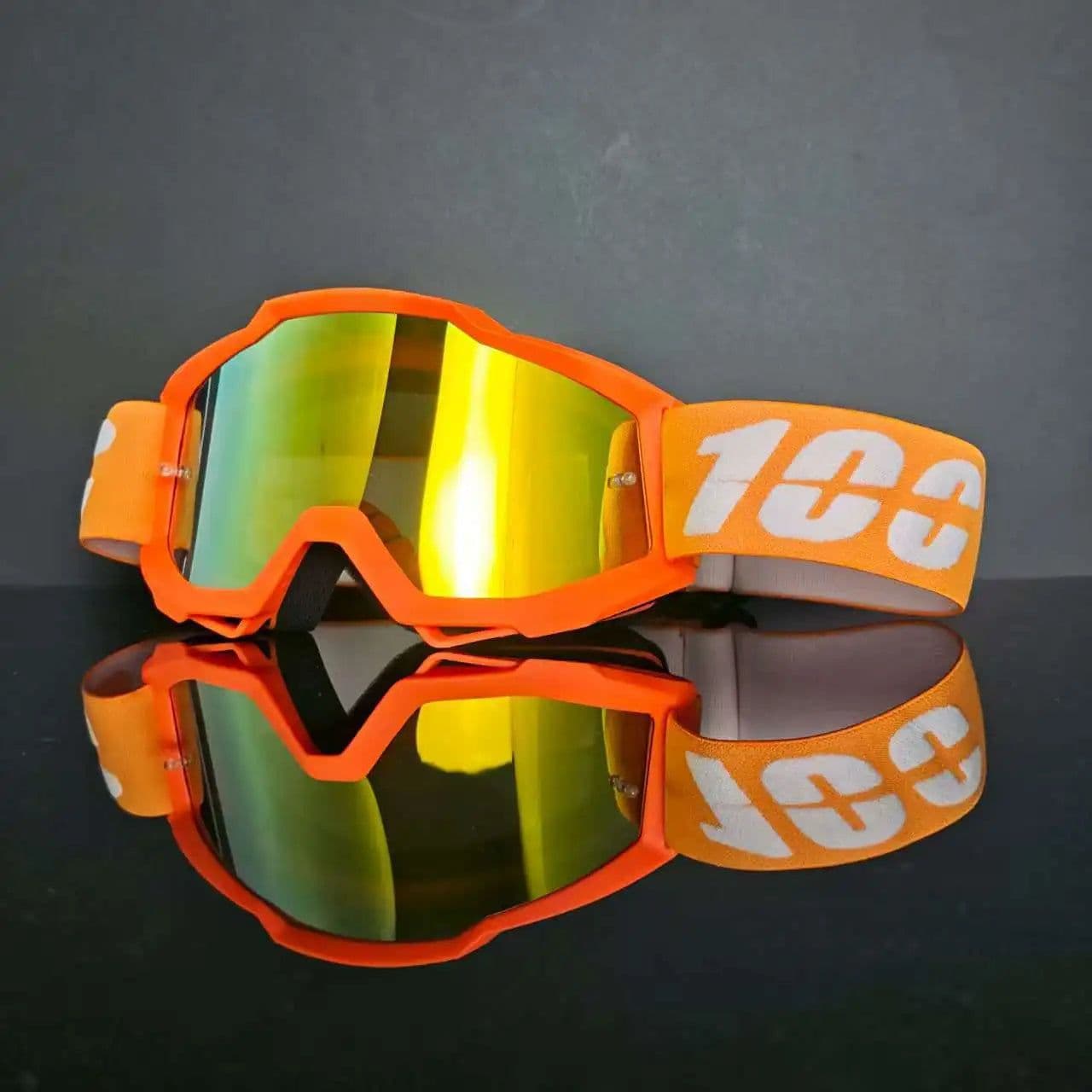 image-Factory Cross Border MX Motorcycle Helmet Goggles with Interchangeable Glasses Full Framework for Riding and Outdoor Sports