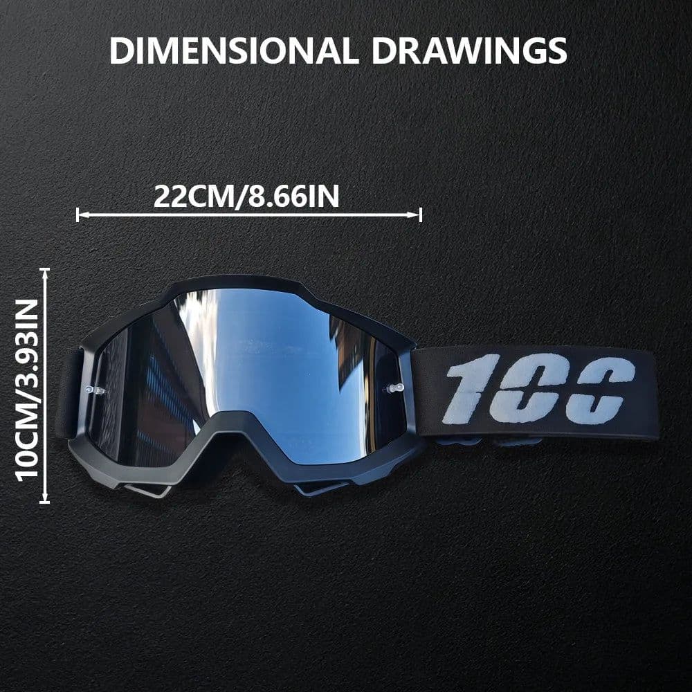 image-Factory Cross Border MX Motorcycle Helmet Goggles with Interchangeable Glasses Full Framework for Riding and Outdoor Sports
