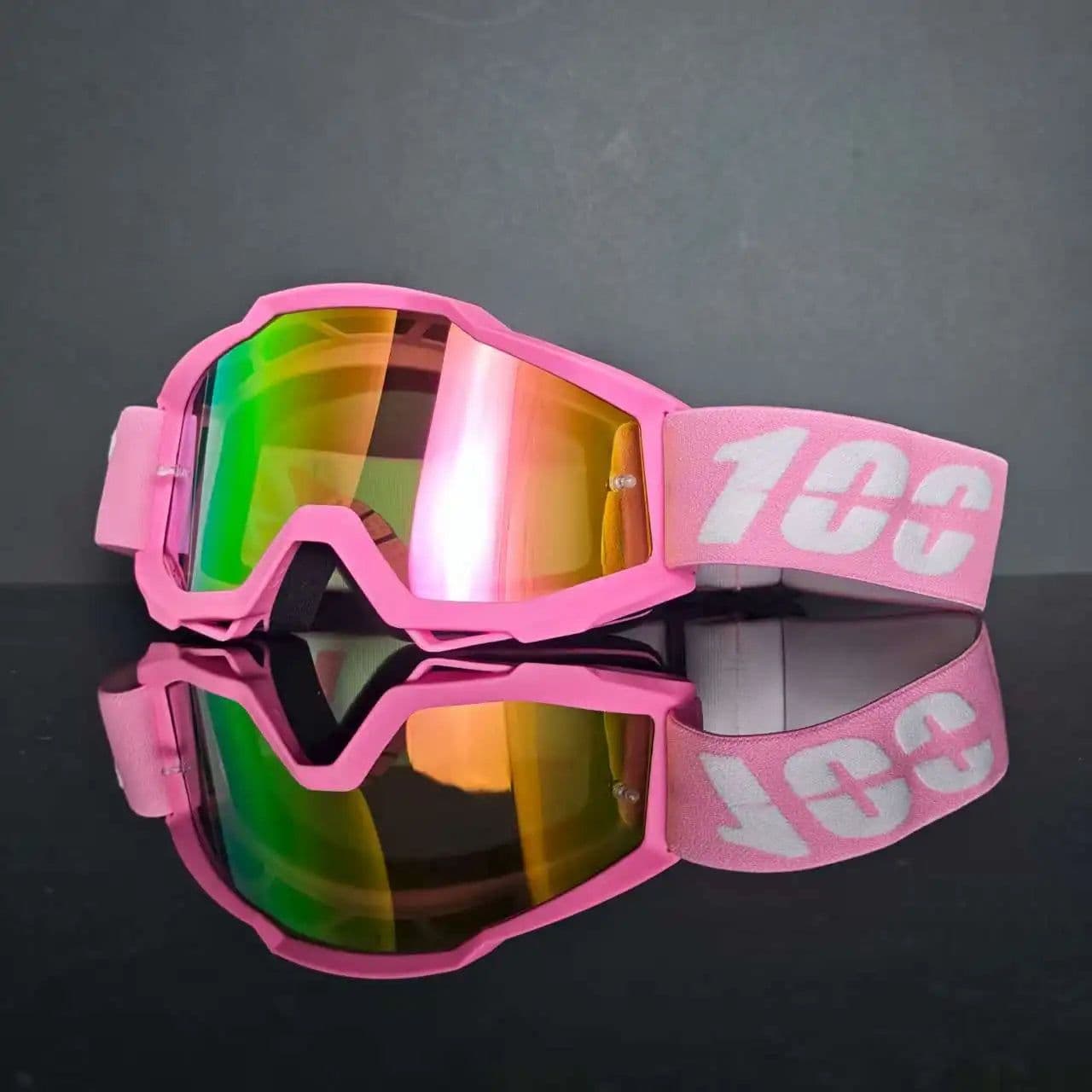 image-Factory Cross Border MX Motorcycle Helmet Goggles with Interchangeable Glasses Full Framework for Riding and Outdoor Sports
