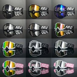 image-Factory Cross Border MX Motorcycle Helmet Goggles with Interchangeable Glasses Full Framework for Riding and Outdoor Sports