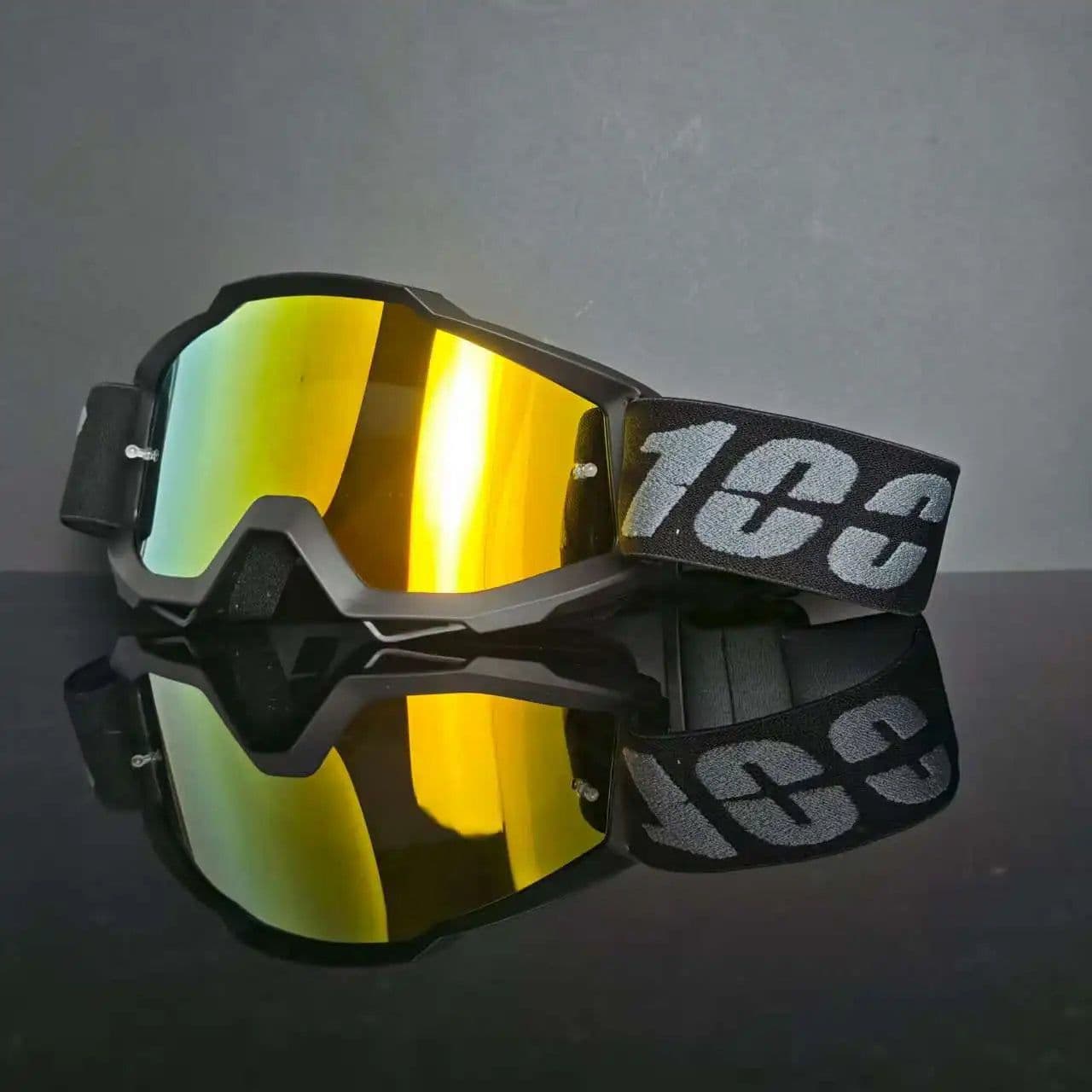 image-Factory Cross Border MX Motorcycle Helmet Goggles with Interchangeable Glasses Full Framework for Riding and Outdoor Sports