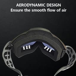 image-Factory Cross Border MX Motorcycle Helmet Goggles with Interchangeable Glasses Full Framework for Riding and Outdoor Sports