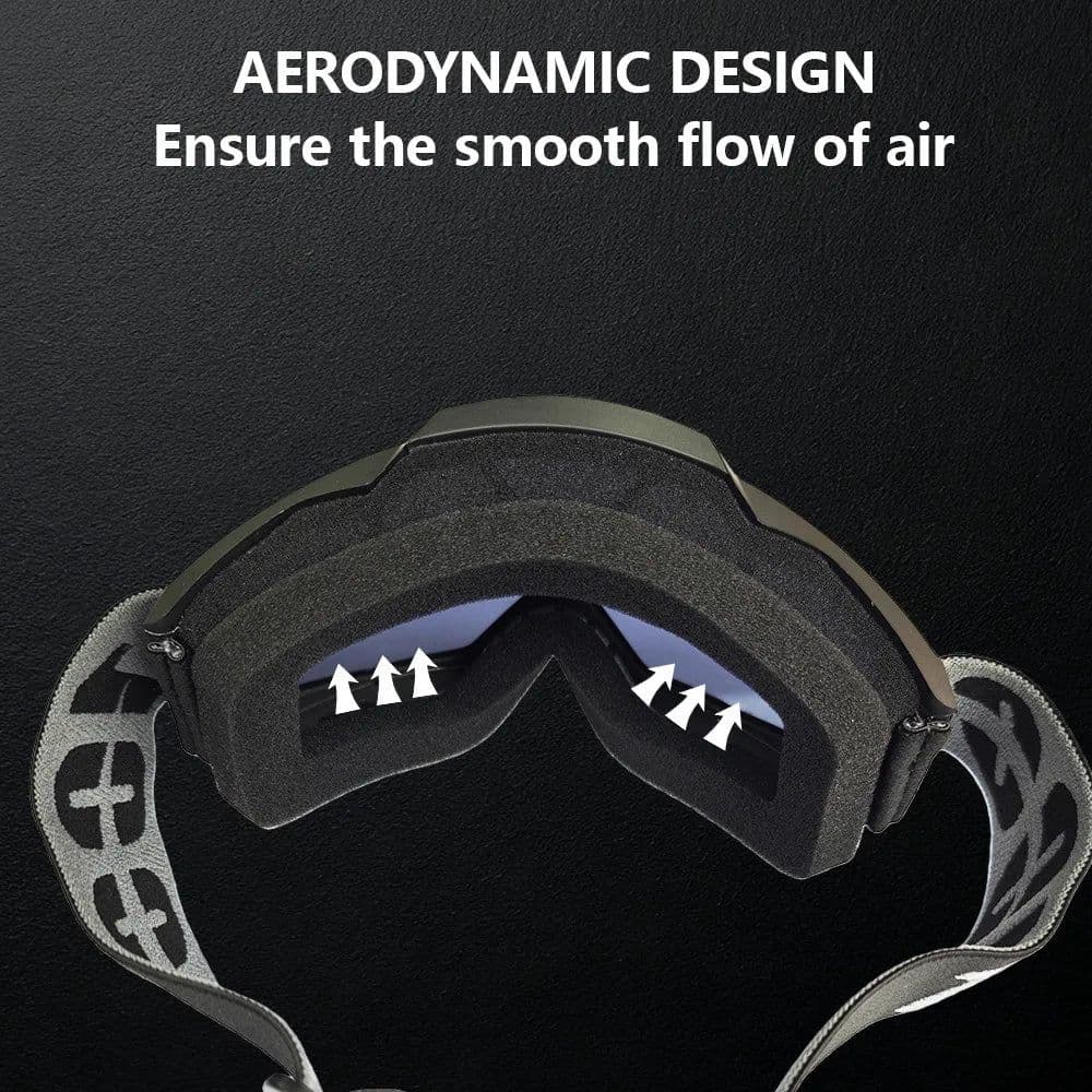 image-Factory Cross Border MX Motorcycle Helmet Goggles with Interchangeable Glasses Full Framework for Riding and Outdoor Sports