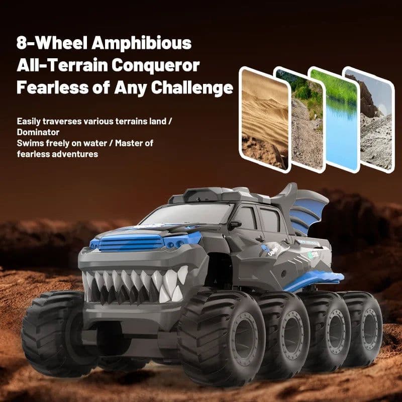 image-2.4G Wireless Remote Control Eight-Wheel Eight-Drive Waterproof Sports & Entertainment Off-Road Car New Cross-Border Product
