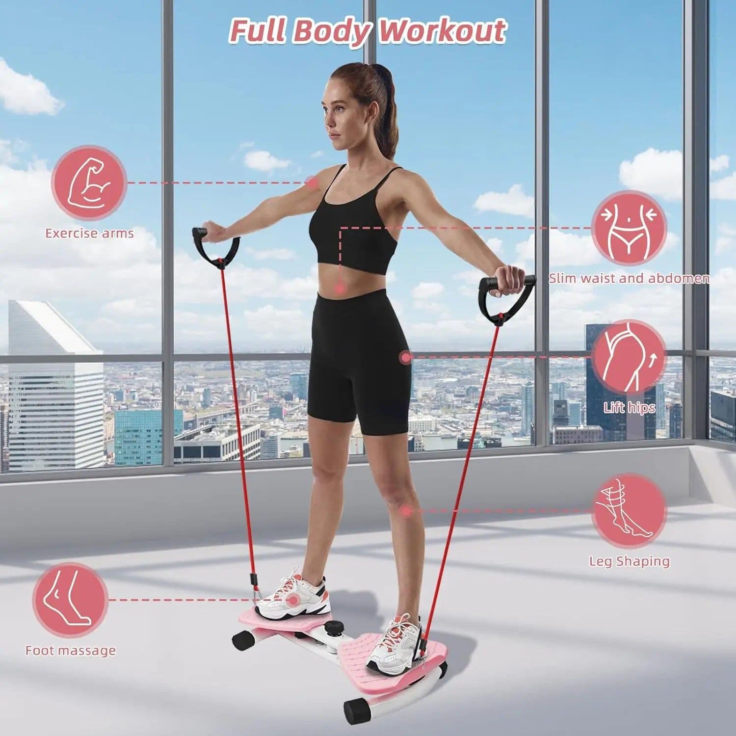 image-Twisting Waist Turntable Large Twisting Waist Machine Home Weight Loss Female Sports Twisting Waist Tool Weight Loss Tool
