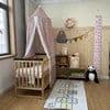 image-High Quality KAMIMI Kids' Bedding Lace Chiffon Bed Cover Canopy Mosquito Net Soft Toy Design 60cm Diameter 240cm Height for