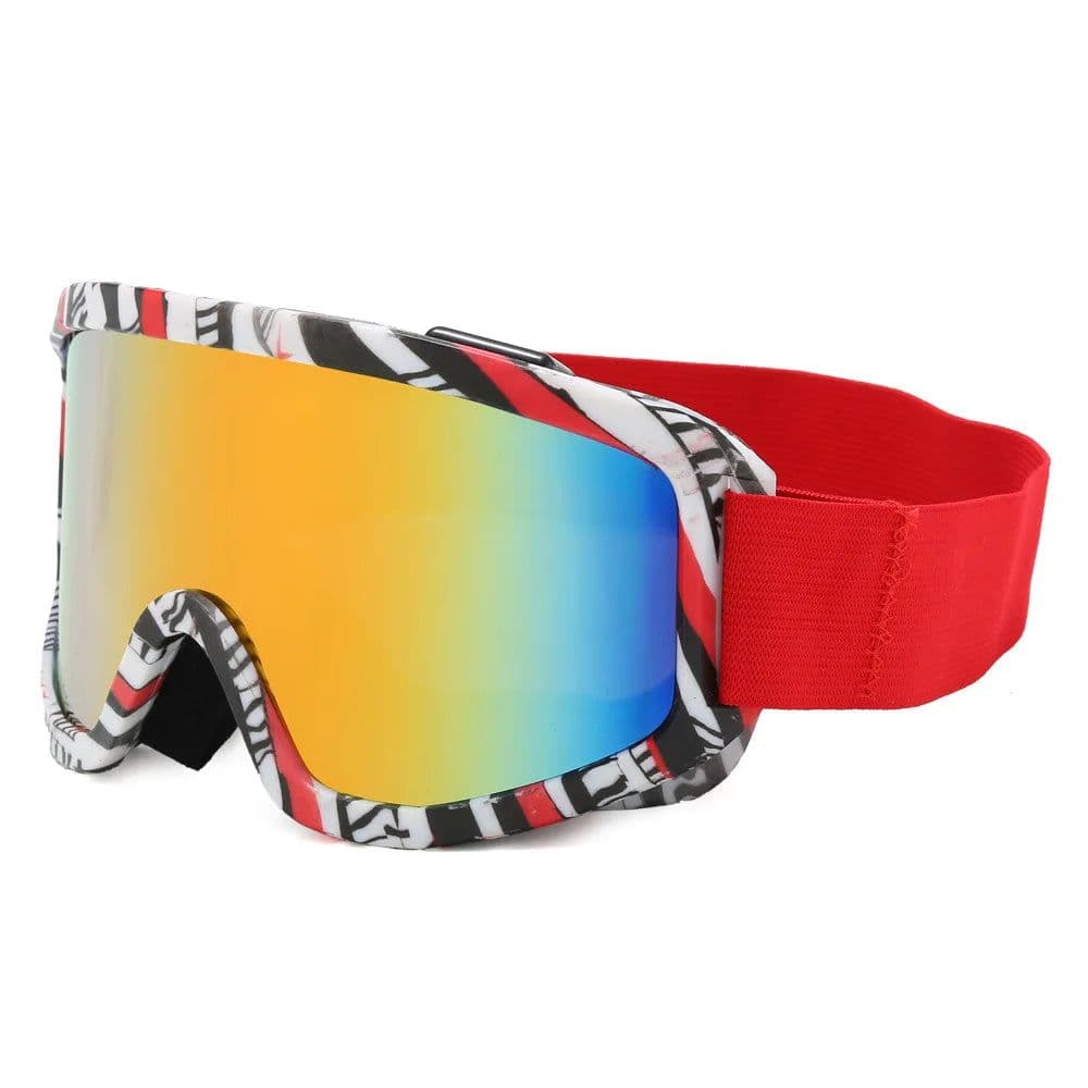 image-Anti-fog Motocross Goggles UV400 Polarized Dustproof Full Face Cycling Outdoor Windproof Adjustable Strap Adult Pouch Sport