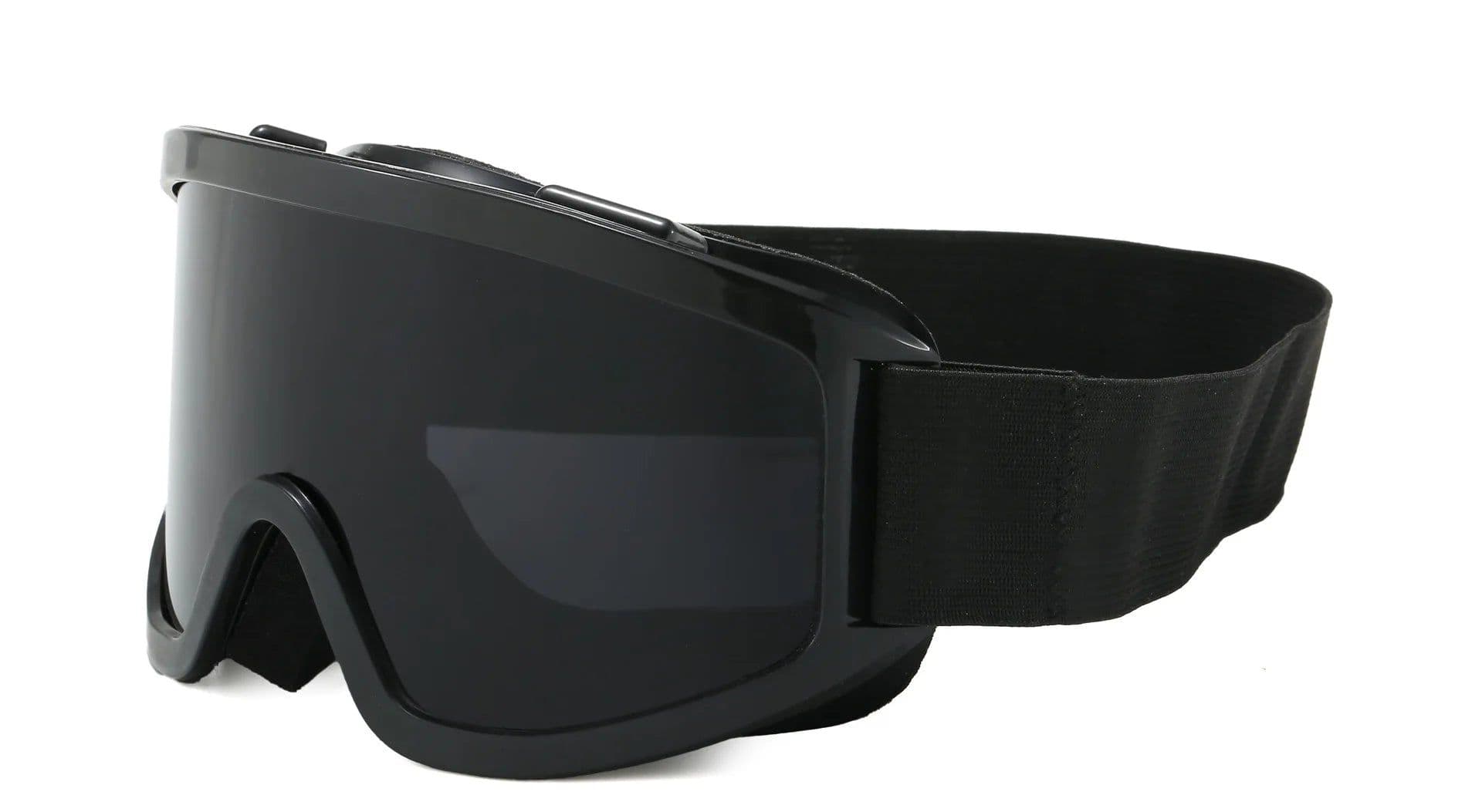 image-Anti-fog Motocross Goggles UV400 Polarized Dustproof Full Face Cycling Outdoor Windproof Adjustable Strap Adult Pouch Sport
