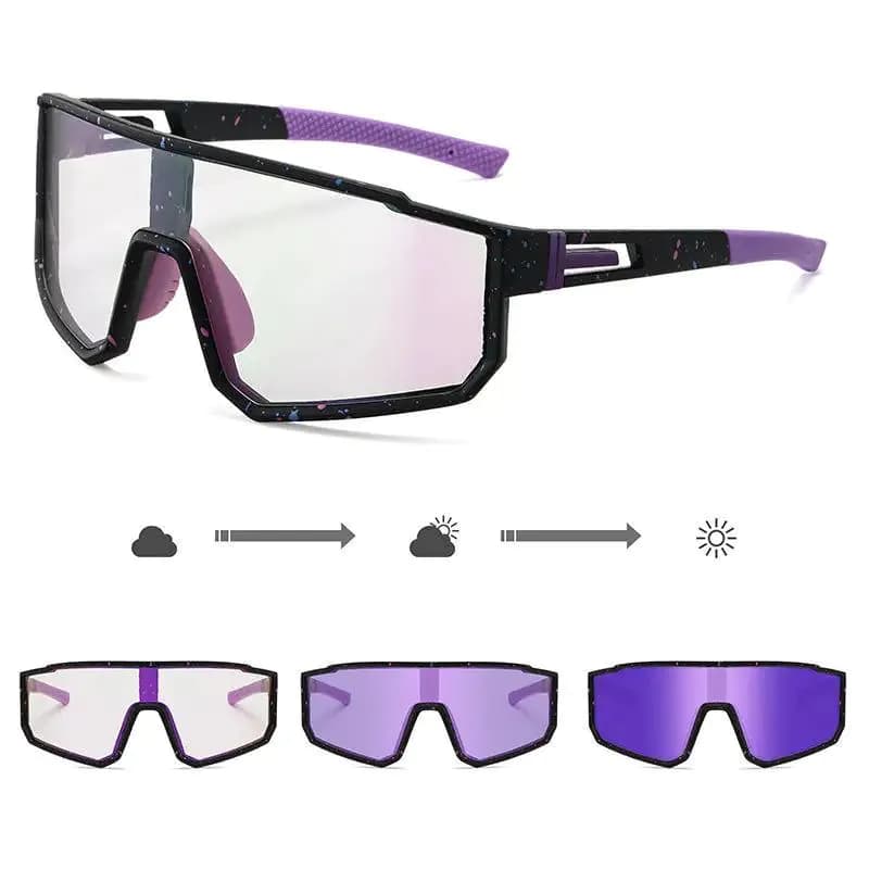 image-2026 Sports Manufacturers New Hot Selling Sports Motorcycle Windproof Sun Glasses Outdoor Riding Photochromic Sunglasses