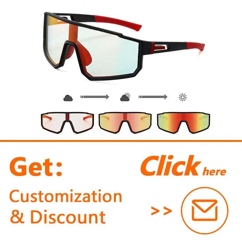 image-2026 Sports Manufacturers New Hot Selling Sports Motorcycle Windproof Sun Glasses Outdoor Riding Photochromic Sunglasses