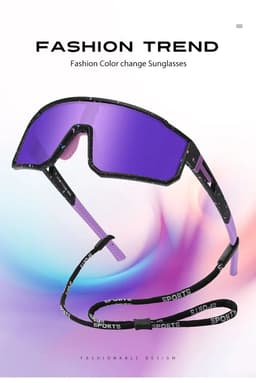 image-2026 Sports Manufacturers New Hot Selling Sports Motorcycle Windproof Sun Glasses Outdoor Riding Photochromic Sunglasses