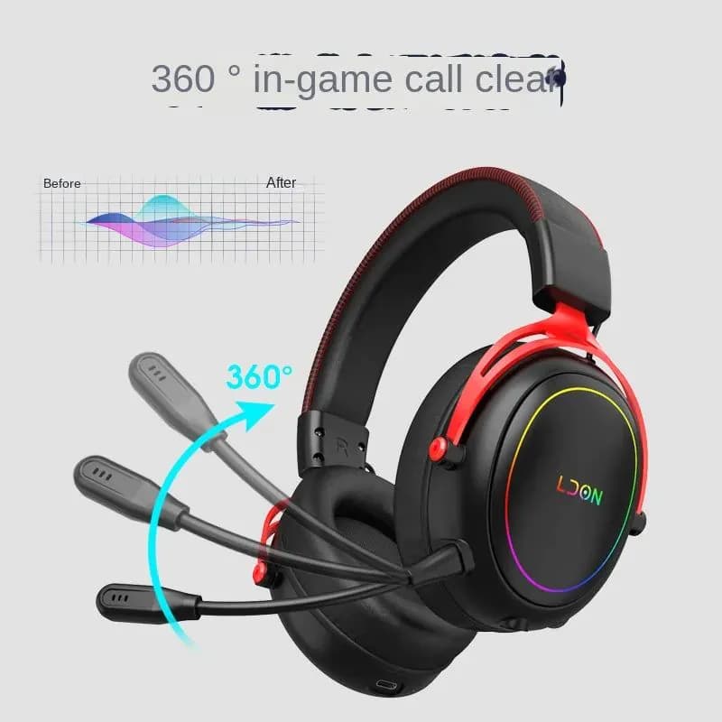 image-Cross-border Wireless for R5 Binaural Sports High HD Call Noise Reduction Stereo Gaming Headset Type-C Charging 3 Hours