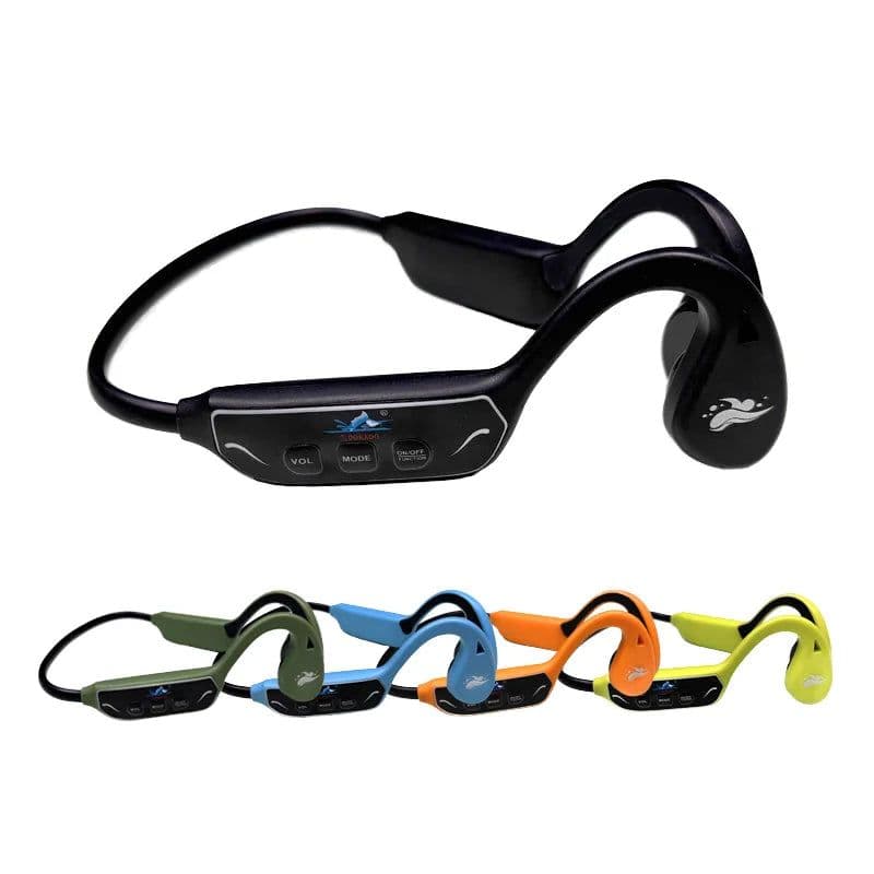 image-H913 Bone Conduction Earphones New Design Waterproof Training Headphone for Swimming Surfing Diving Water Sports