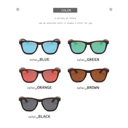 image-XUEDIAO Handmade Bamboo Wood Frame Polarized TAC Lenses UV400 Protection Sports Unisex Sunglasses Wholesale