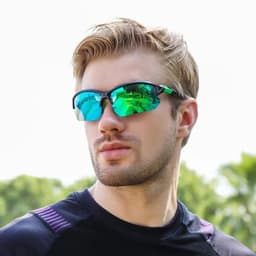 image-Wholesale Custom logo Cheap Photochromic Lens Polarized Cycling Sunglasses Men Running Glasses Sport Sunglasses